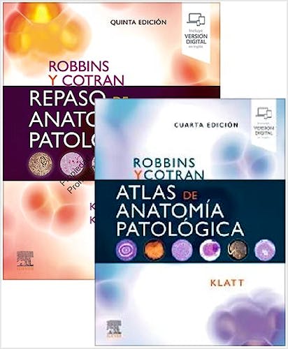 Portada del libro 9788413824727 Lote Pack ROBBINS y COTRAN Repaso de Anatomía Patológica + ROBBINS y COTRAN Atlas de Anatomía Patológica
