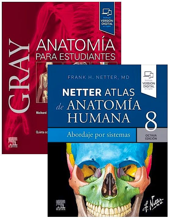 Portada del libro 9788413828312 Lote Pack GRAY Anatomía para Estudiantes + NETTER Atlas de Anatomía Humana Abordaje por Sistemas