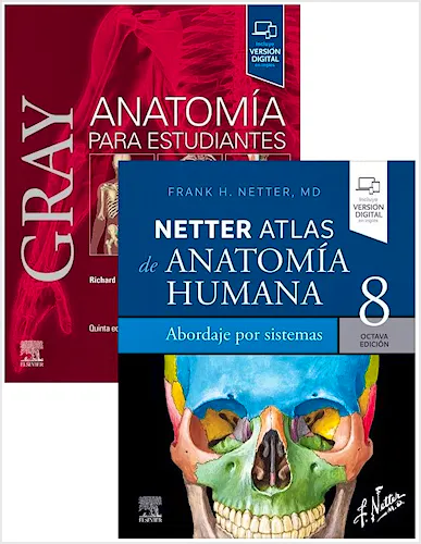 Portada del libro 9788413828312 Lote Pack GRAY Anatomía para Estudiantes + NETTER Atlas de Anatomía Humana Abordaje por Sistemas