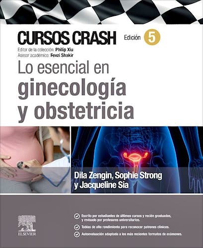 Portada del libro 9788413829401 CURSOS CRASH. Lo Esencial en Ginecología y Obstetricia