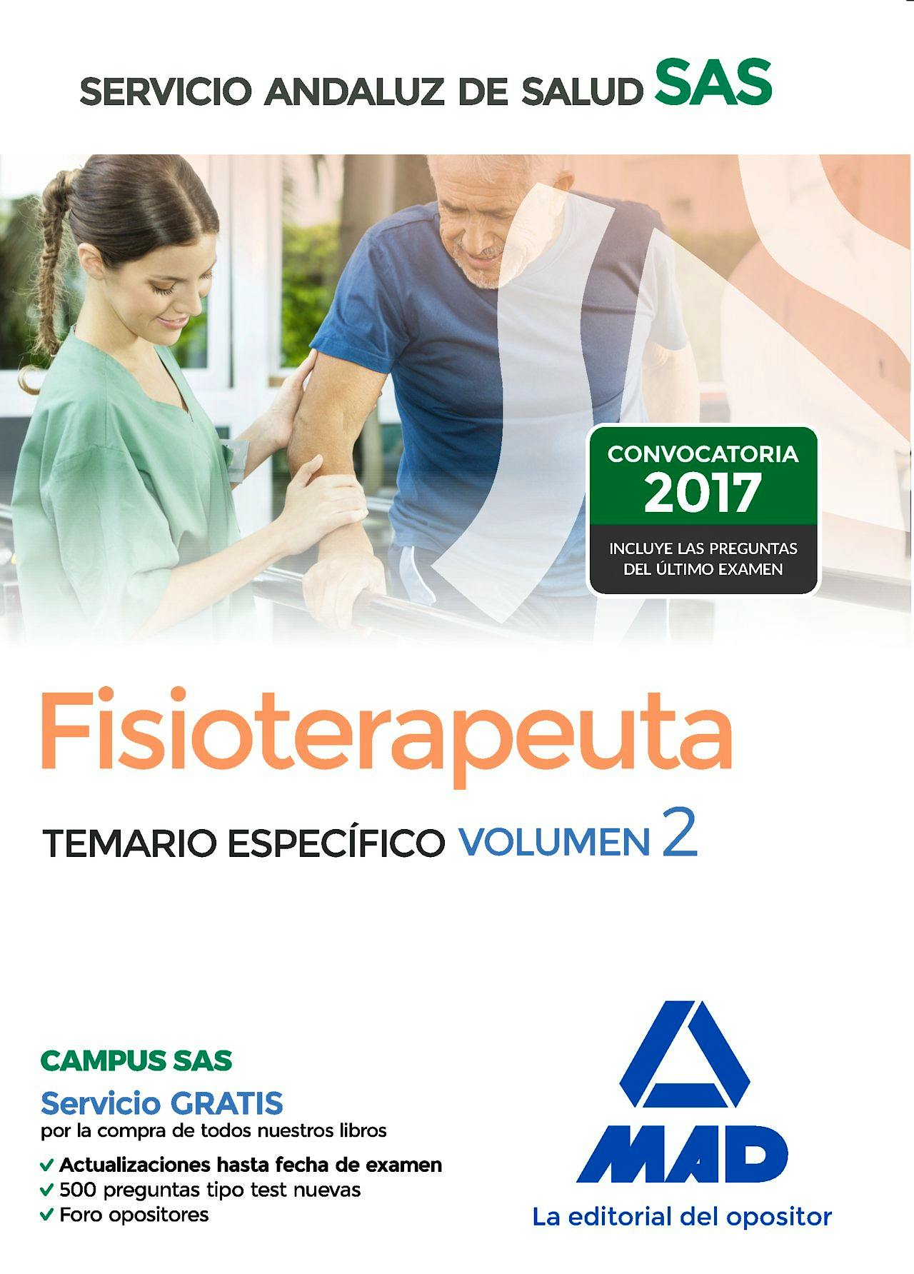Portada del libro 9788414203811 Fisioterapeuta Servicio Andaluz de Salud (SAS). Temario Específico, Vol. 2
