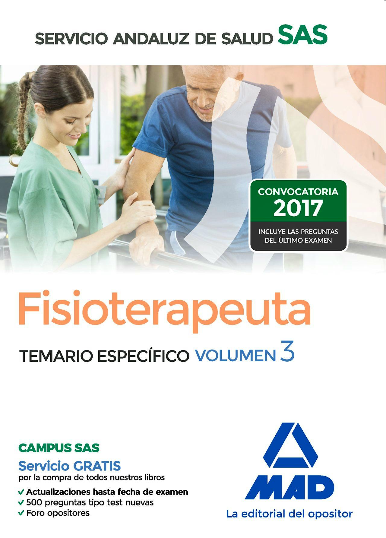 Portada del libro 9788414203828 Fisioterapeuta Servicio Andaluz de Salud (SAS). Temario Específico, Vol. 3
