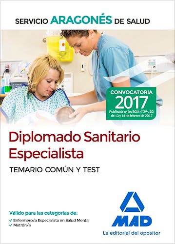 Portada del libro 9788414205211 Diplomado Sanitario Especialista Servicio Aragonés de Salud. Temario Común y Test