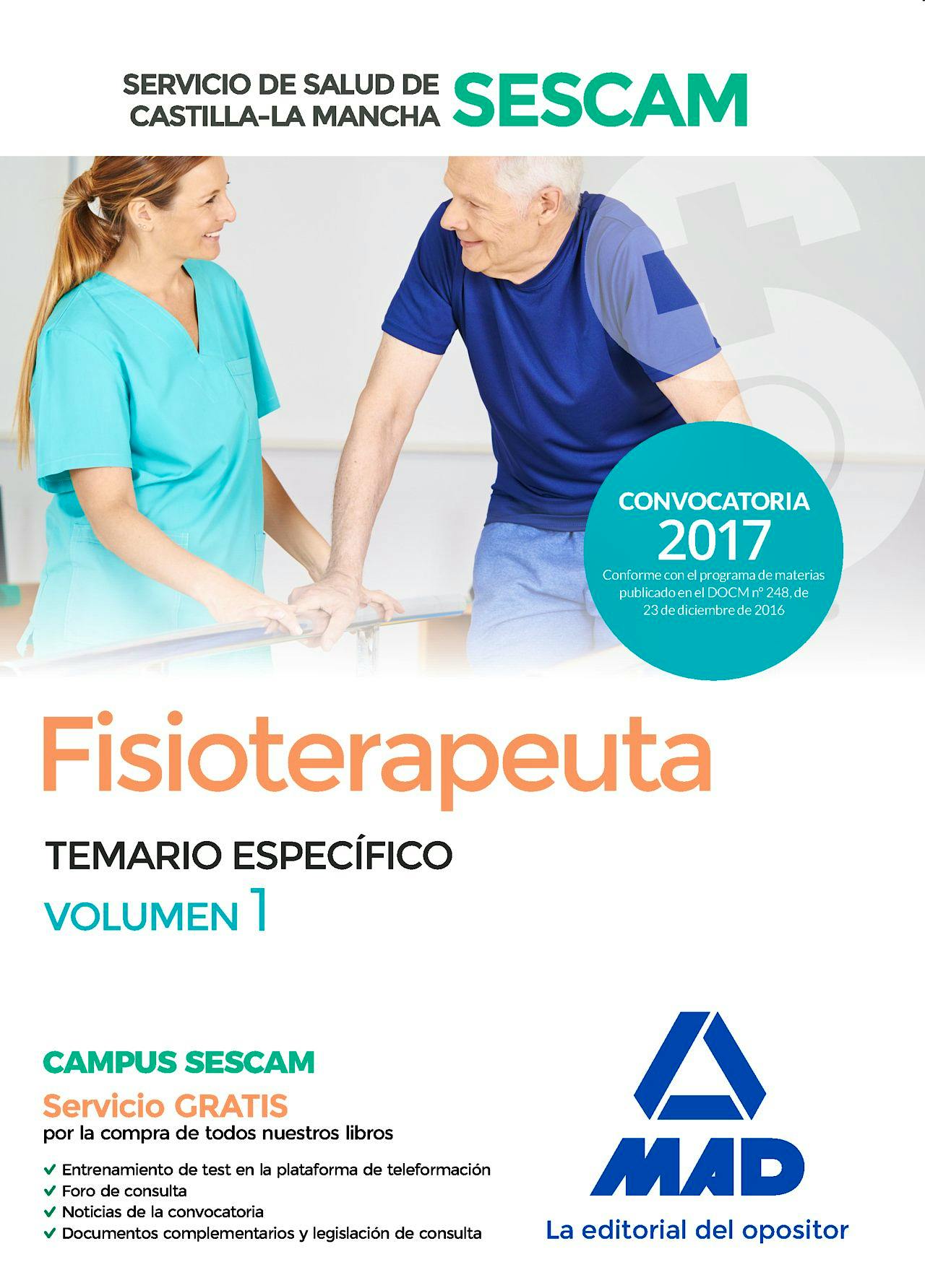 Portada del libro 9788414209523 Fisioterapeuta Servicio de Salud de Castilla-La Mancha (SESCAM). Temario específico, Vol. 1