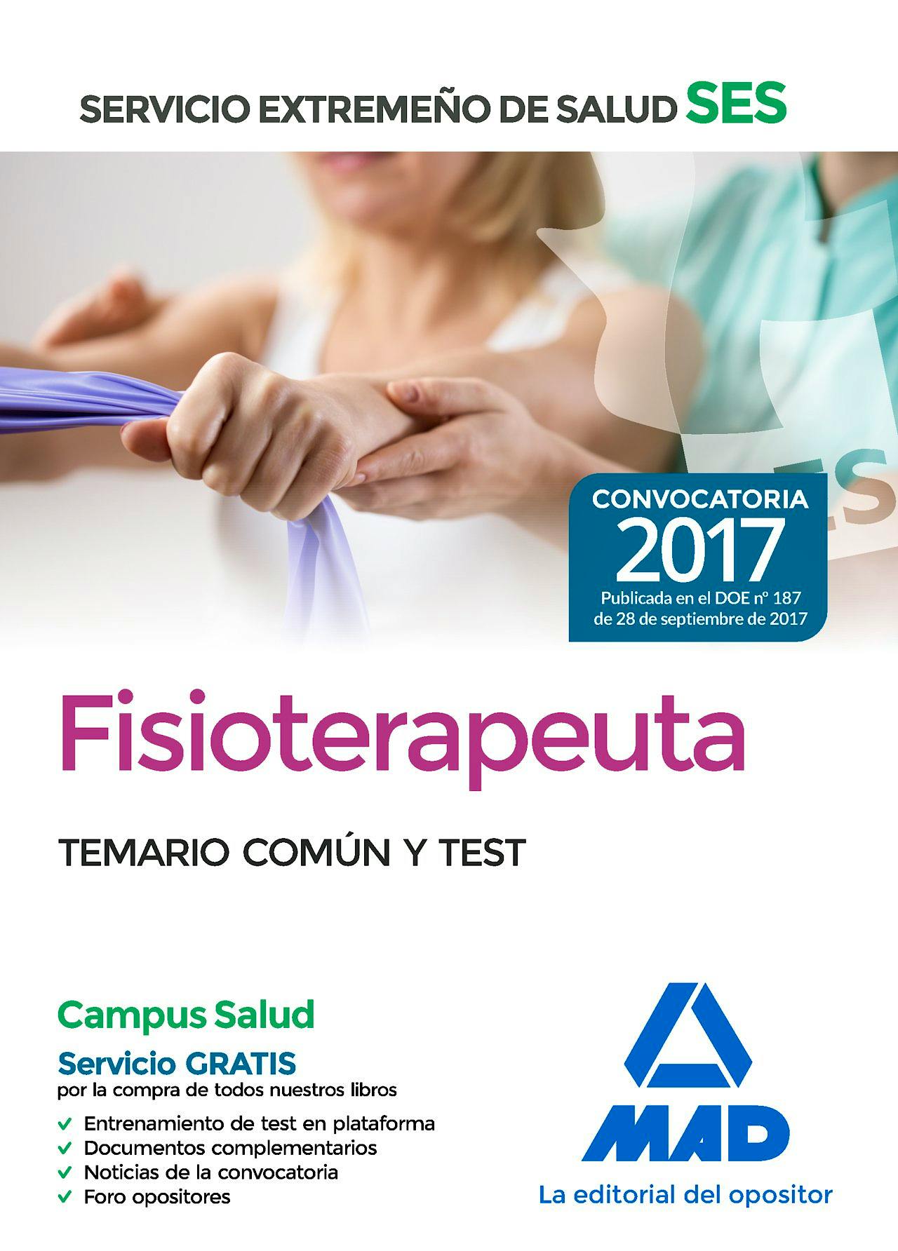 Portada del libro 9788414210833 Fisioterapeuta del Servicio Extremeño de Salud (SES). Temario Común y Test