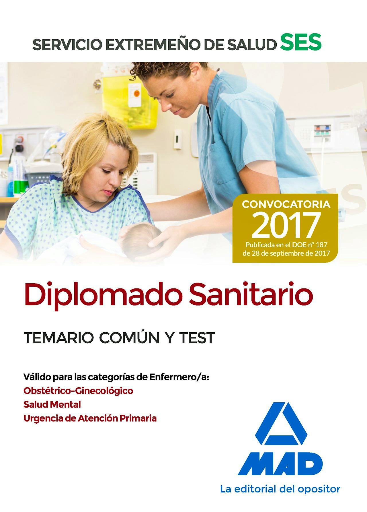 Portada del libro 9788414210864 Diplomado Sanitario Servicio Extremeño de Salud (SES). Temario Común y Test