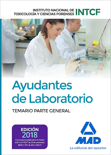Portada del libro 9788414213483 Ayudantes de Laboratorio Instituto Nacional de Toxicología y Ciencias Forenses (INTCF). Temario Parte General