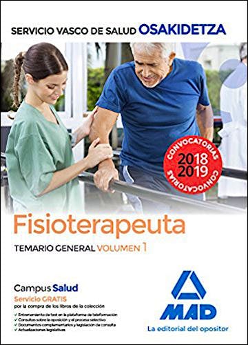 Portada del libro 9788414215821 Fisioterapeuta Servicio Vasco de Salud (OSAKIDETZA). Temario General, Vol. 1