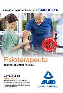 Portada del libro 9788414216224 Fisioterapeuta Servicio Vasco de Salud (OSAKIDETZA). Test del Temario General