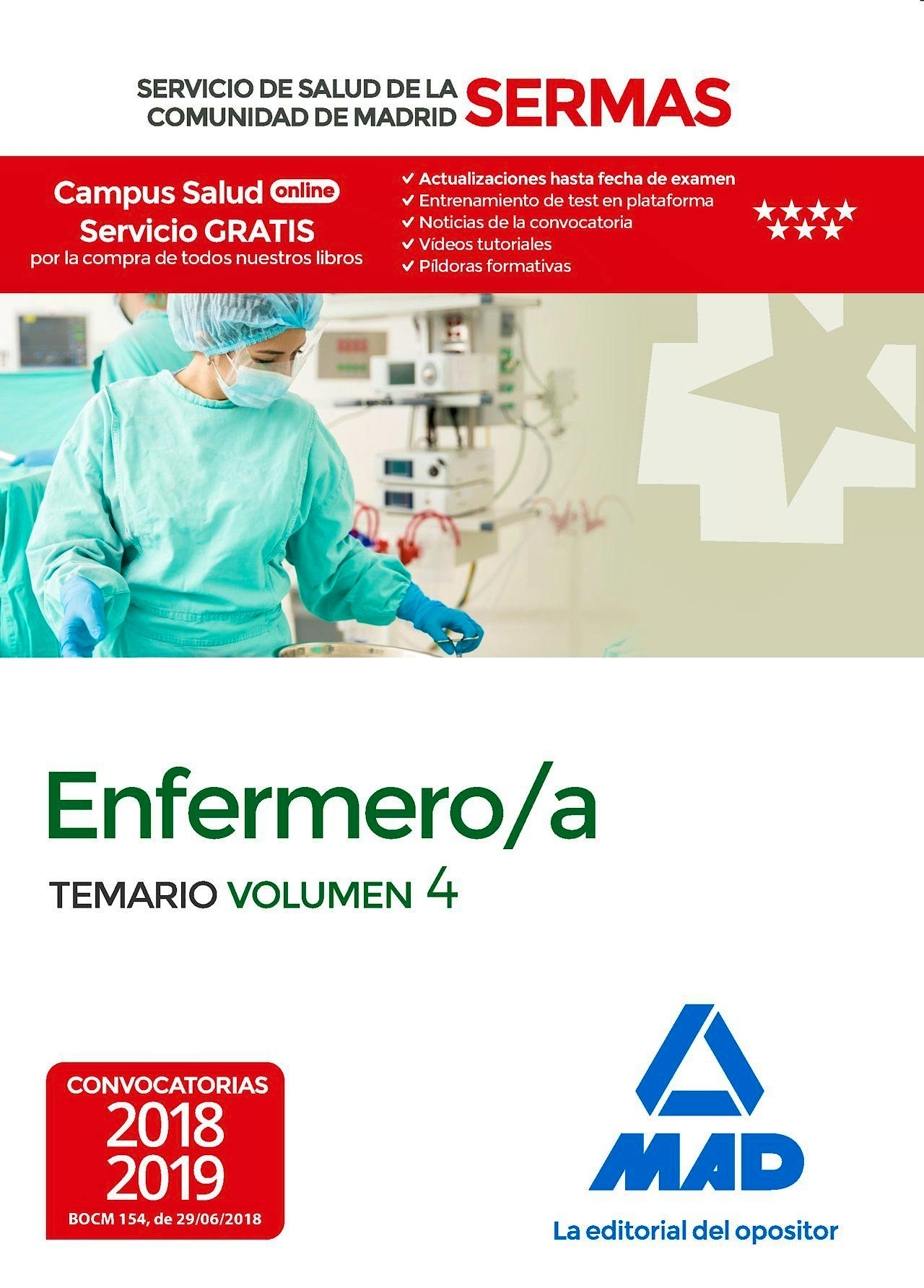 Portada del libro 9788414218198 Enfermero/a Servicio de Salud de la Comunidad de Madrid (SERMAS). Temario, Vol. 4