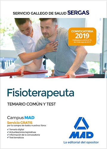 Portada del libro 9788414218389 Fisioterapeuta Servicio Gallego de Salud (SERGAS). Temario Común y Test