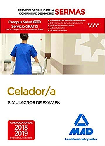Portada del libro 9788414219331 Celador/a Servicio de Salud de la Comunidad de Madrid (SERMAS). Simulacros de Examen