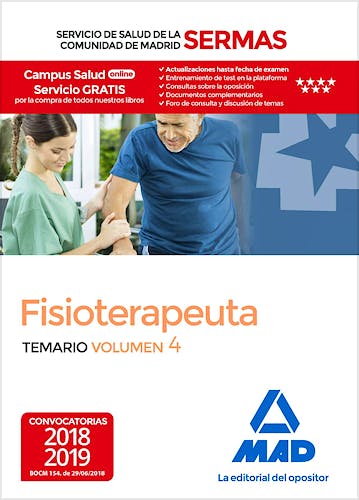 Portada del libro 9788414219584 Fisioterapeuta Servicio de Salud de la Comunidad de Madrid (SERMAS). Temario, Vol. 4