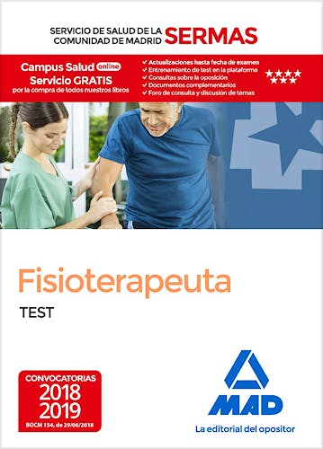 Portada del libro 9788414220115 Fisioterapeuta Servicio de Salud de la Comunidad de Madrid (SERMAS). Test