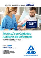 Portada del libro 9788414228715 Técnico/a en Cuidados Auxiliares de Enfermería Servicio Gallego de Salud (SERGAS). Temario Común y Test