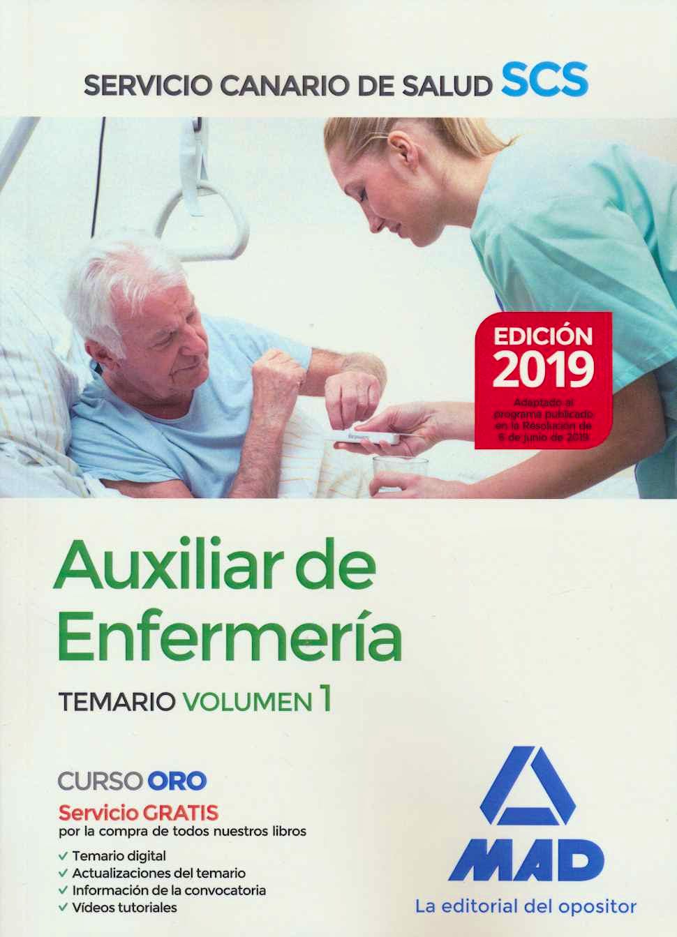 Portada del libro 9788414229453 Auxiliar de Enfermería Servicio Canario de Salud (SCS). Temario, Vol. 1