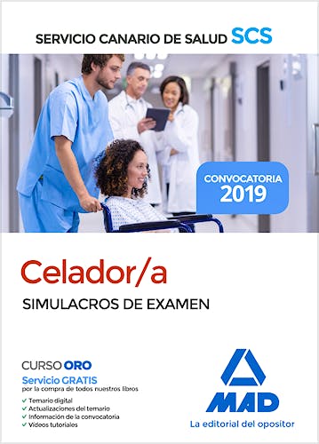 Portada del libro 9788414229712 Celador/a Servicio Canario Salud (SCS). Simulacros de Examen