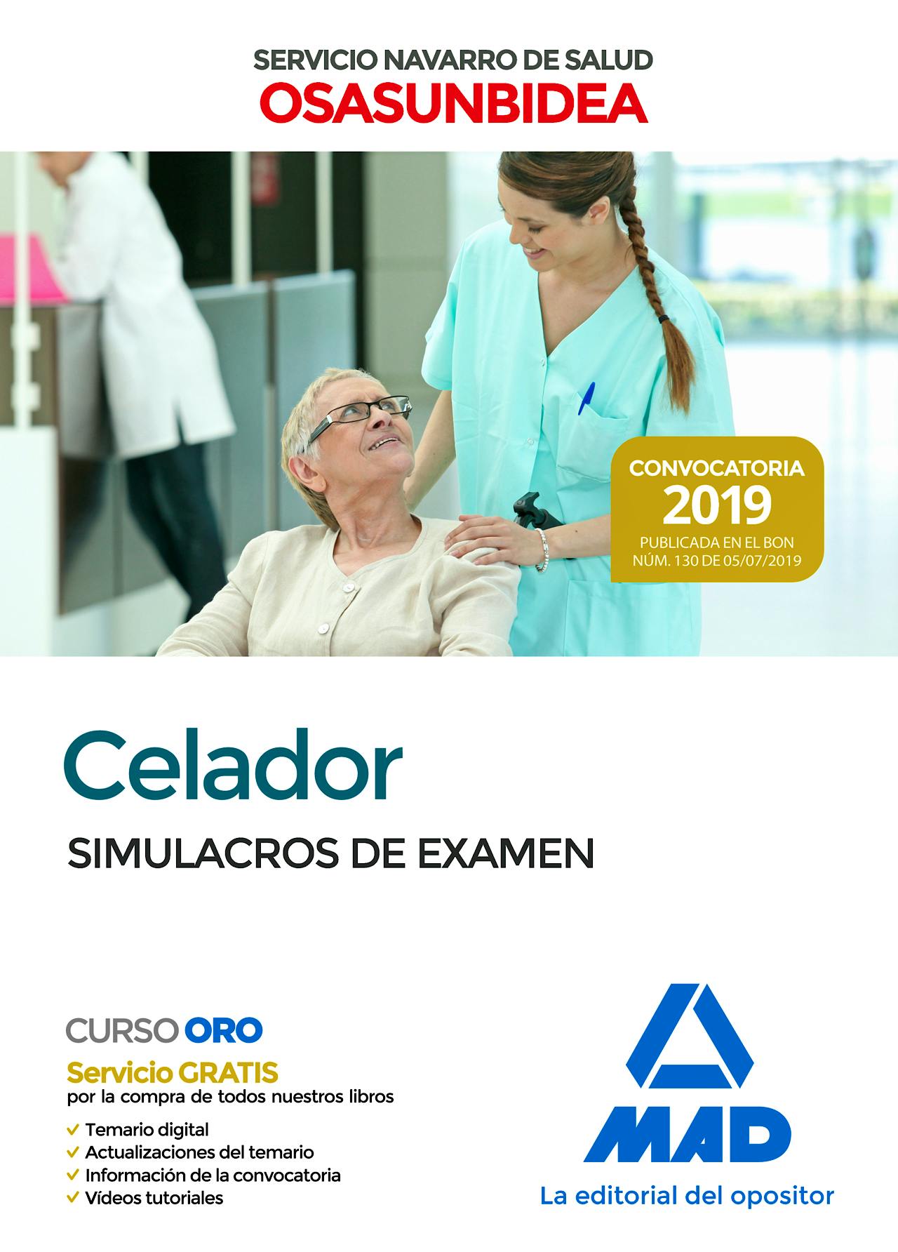 Portada del libro 9788414230565 Celador Servicio Navarro de Salud-Osasunbidea. Simulacros de Examen