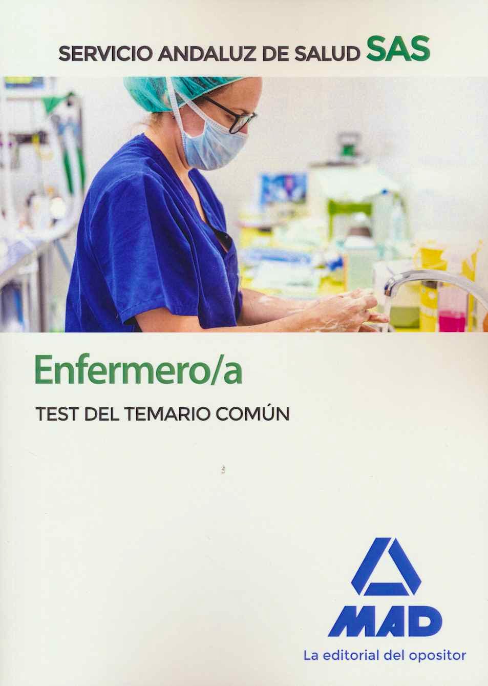 Portada del libro 9788414237656 Enfermero/a Servicio Andaluz de Salud (SAS). Test del Temario Común