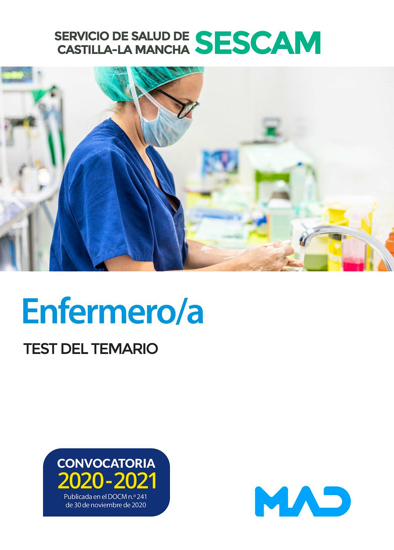 Portada del libro 9788414242391 Enfermero/a Servicio de Salud de Castilla-La Mancha (SESCAM). Test del Temario