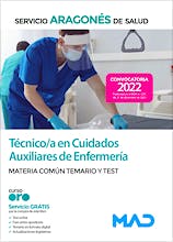 Portada del libro 9788414253595 Técnico/a en Cuidados Auxiliares de Enfermería Servicio Aragonés de Salud. Temario y Test Materia Común