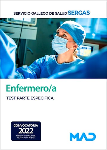 Portada del libro 9788414257135 Enfermero/a Servicio Gallego de Salud (SERGAS). Test Parte Específica