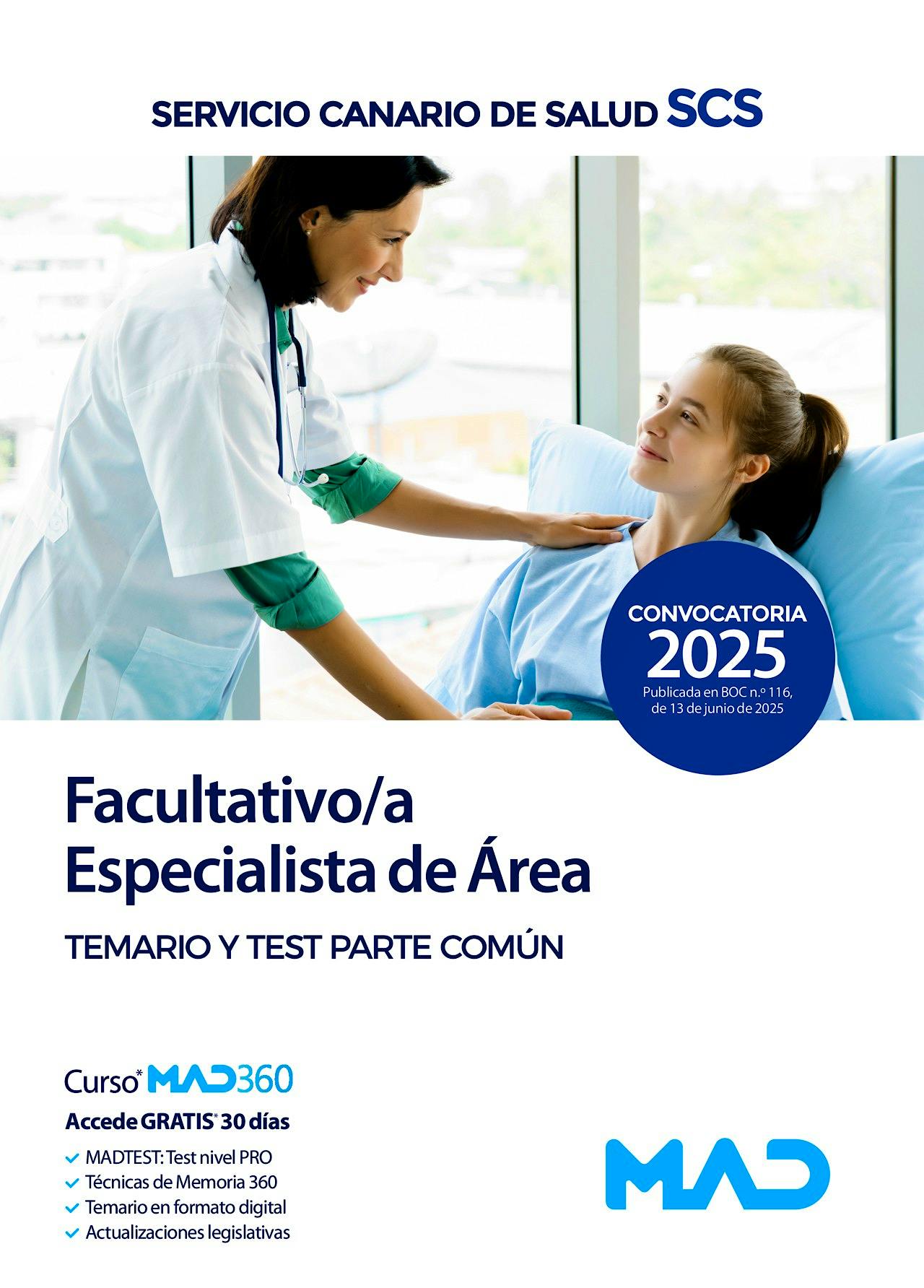 Portada del libro 9788414297810 Facultativo Especialista de Área Servicio Canario de Salud (SCS). Temario Parte Común y Test