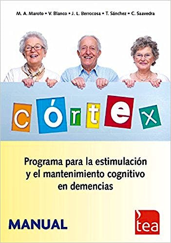 Portada del libro 9788415262442 CÓRTEX. Programa para la Estimulación y el Mantenimiento Cognitivo en Demencias (Juego Completo)