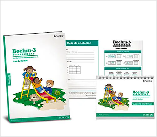 Portada del libro 9788415552864 BOEHM-3 Preescolar. Test BOEHM de Conceptos Básicos-3 Preescolar. Juego Completo