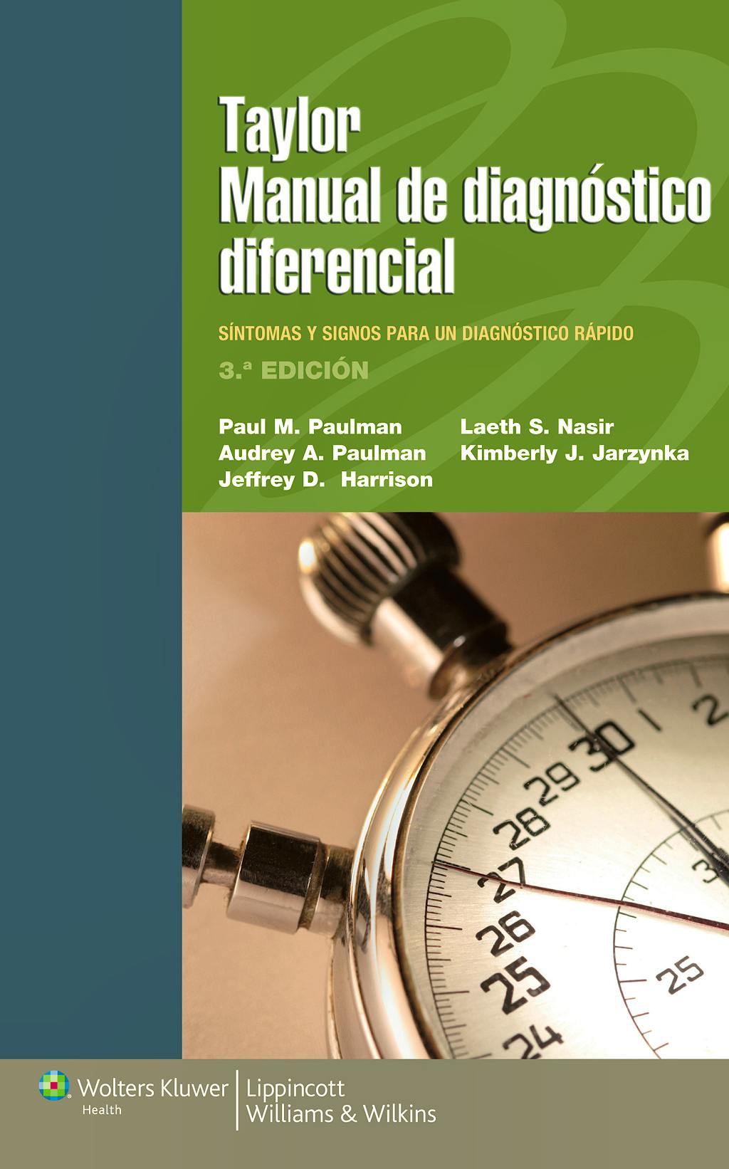 Portada del libro 9788415840800 Taylor Manual de Diagnóstico Diferencial. Signos y Síntomas para un Diagnóstico Rápido