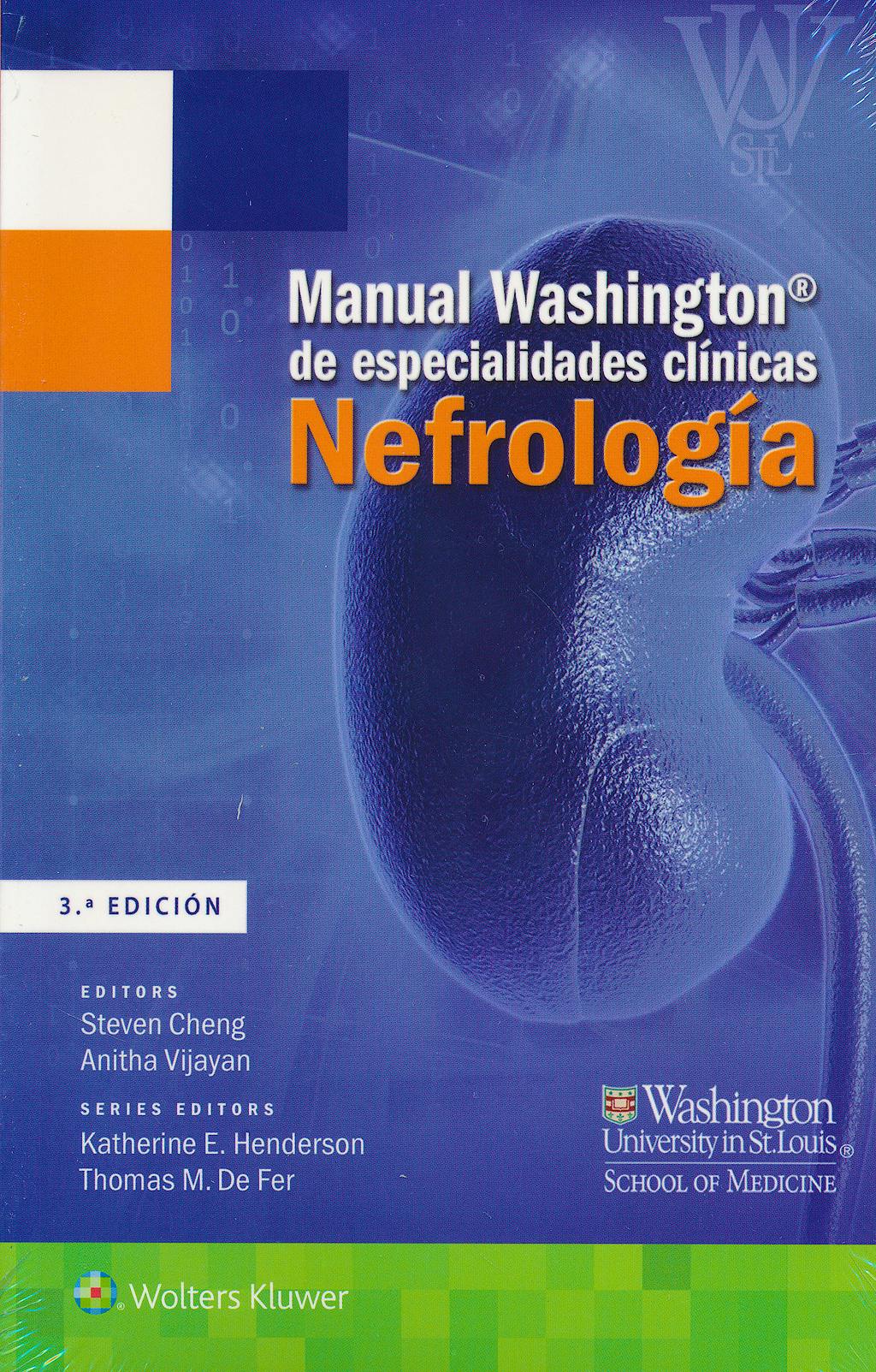 Portada del libro 9788416004935 Manual Washington de Especialidades Clínicas: Nefrología