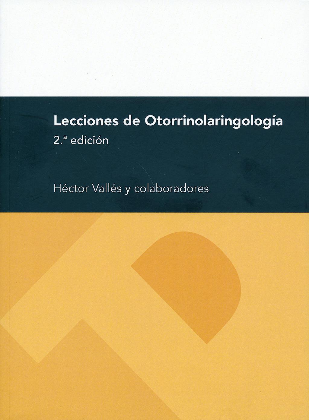 Portada del libro 9788416028801 Lecciones de Otorrinolaringologia
