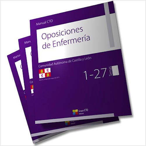 Portada del libro 9788416403806 Manual CTO Oposiciones de Enfermería Comunidad Autonoma de Castilla y León, 3 Vols.