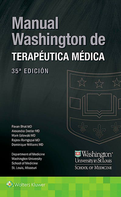 Portada del libro 9788416654987 Manual Washington de Terapéutica Médica