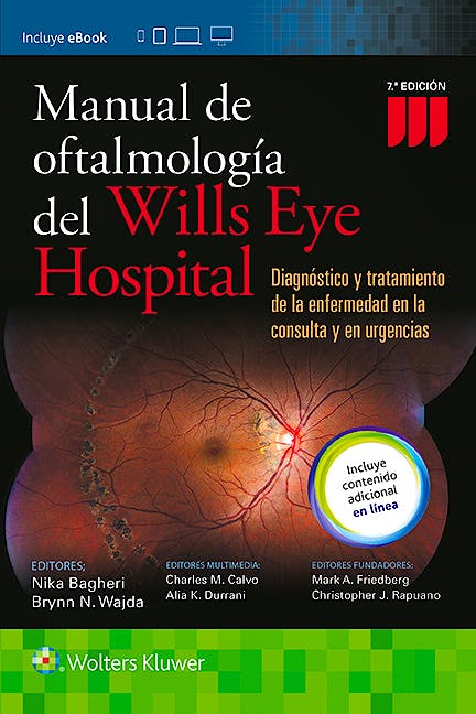 Portada del libro 9788416781195 Manual de Oftalmología del Wills Eye Hospital. Diagnóstico y Tratamiento de la Enfermedad en la Consulta y en Urgencias