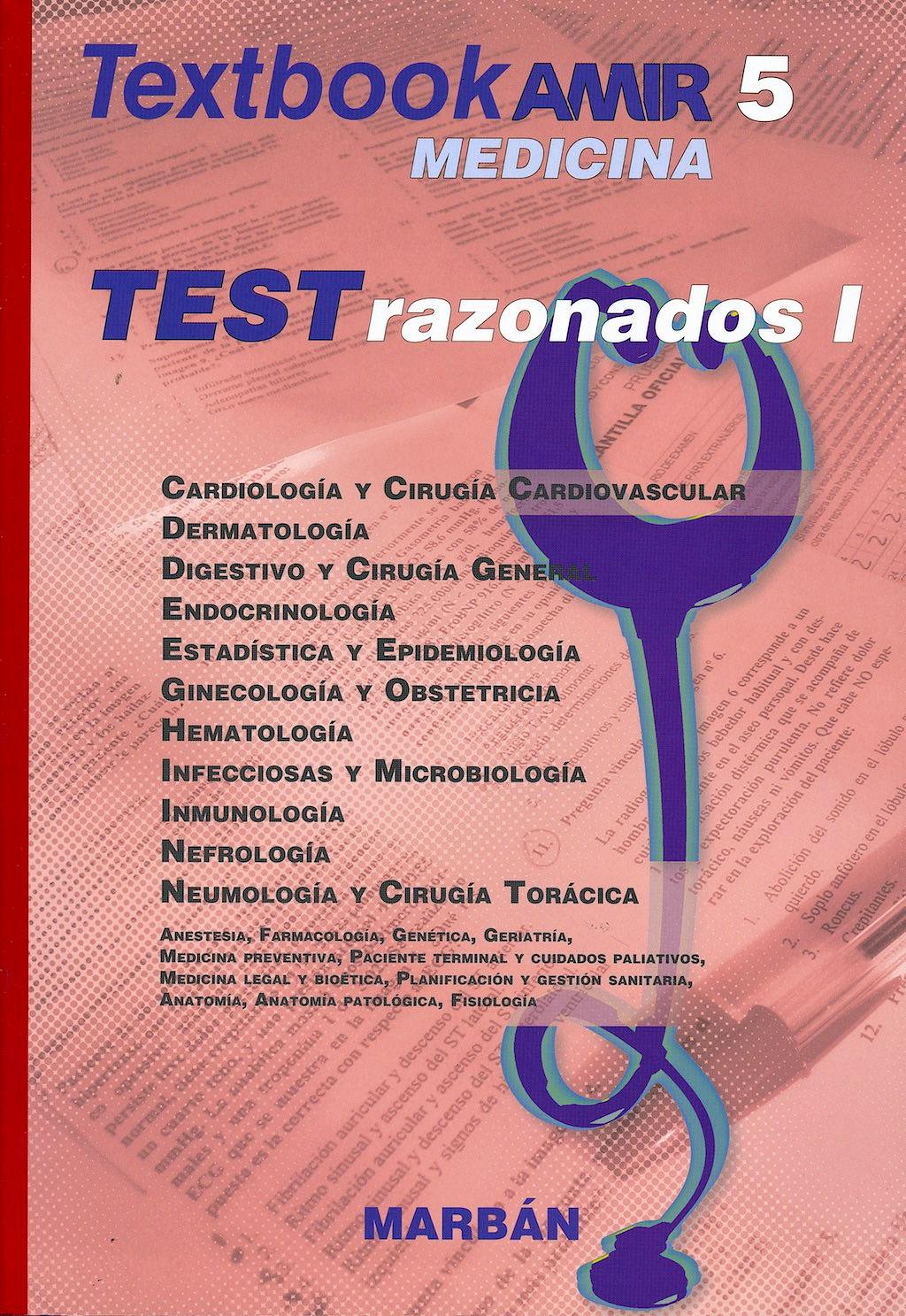 Portada del libro 9788417184292 Textbook AMIR Medicina, Vol. 5: Tests Razonados I