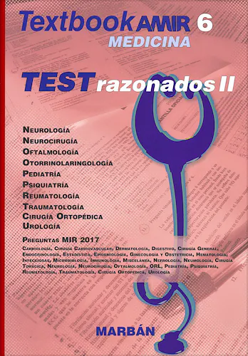 Portada del libro 9788417184308 Textbook AMIR Medicina, Vol. 6: Tests Razonados II