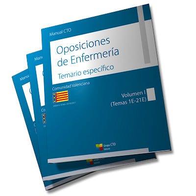 Portada del libro 9788417311179 Manual CTO Oposiciones de Enfermería Comunidad Autónoma de Valencia, 3 Vols.