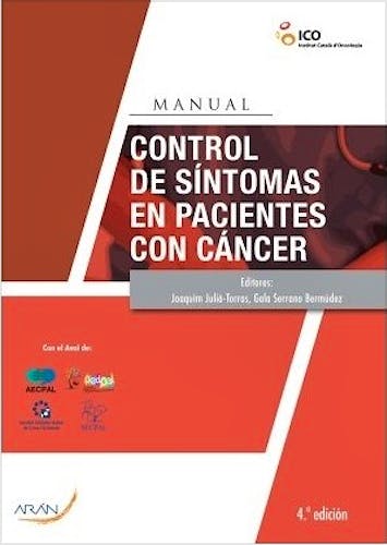 Portada del libro 9788417554514 Control de Síntomas en Pacientes con Cáncer. Manual