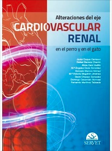 Portada del libro 9788417640729 Alteraciones del Eje Cardiovascular Renal en el Perro y en el Gato