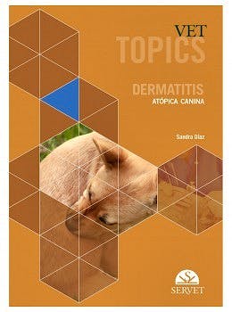 Portada del libro 9788418020100 Vet Topics. Dermatitis Atópica Canina