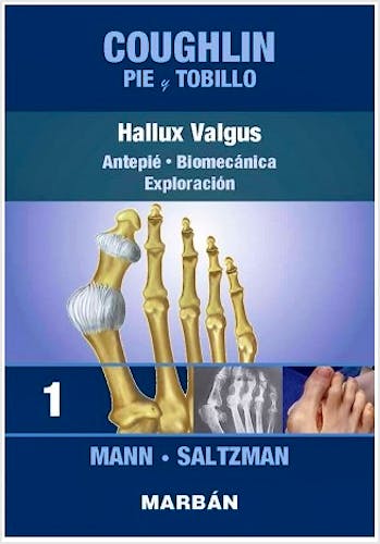 Portada del libro 9788418068379 COUGHLIN Pie y Tobillo 1. Hallux Valgus. Antepié. Biomecánica. Exploración (Reimpresión 2021)