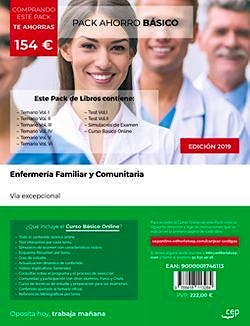 Portada del libro 9788418113284 Pack Ahorro Enfermería Familiar y Comunitaria. Vía Excepcional (Incluye Temario Vols. 1 a 6 + Simulacros de Examen + Curso Básico Online)