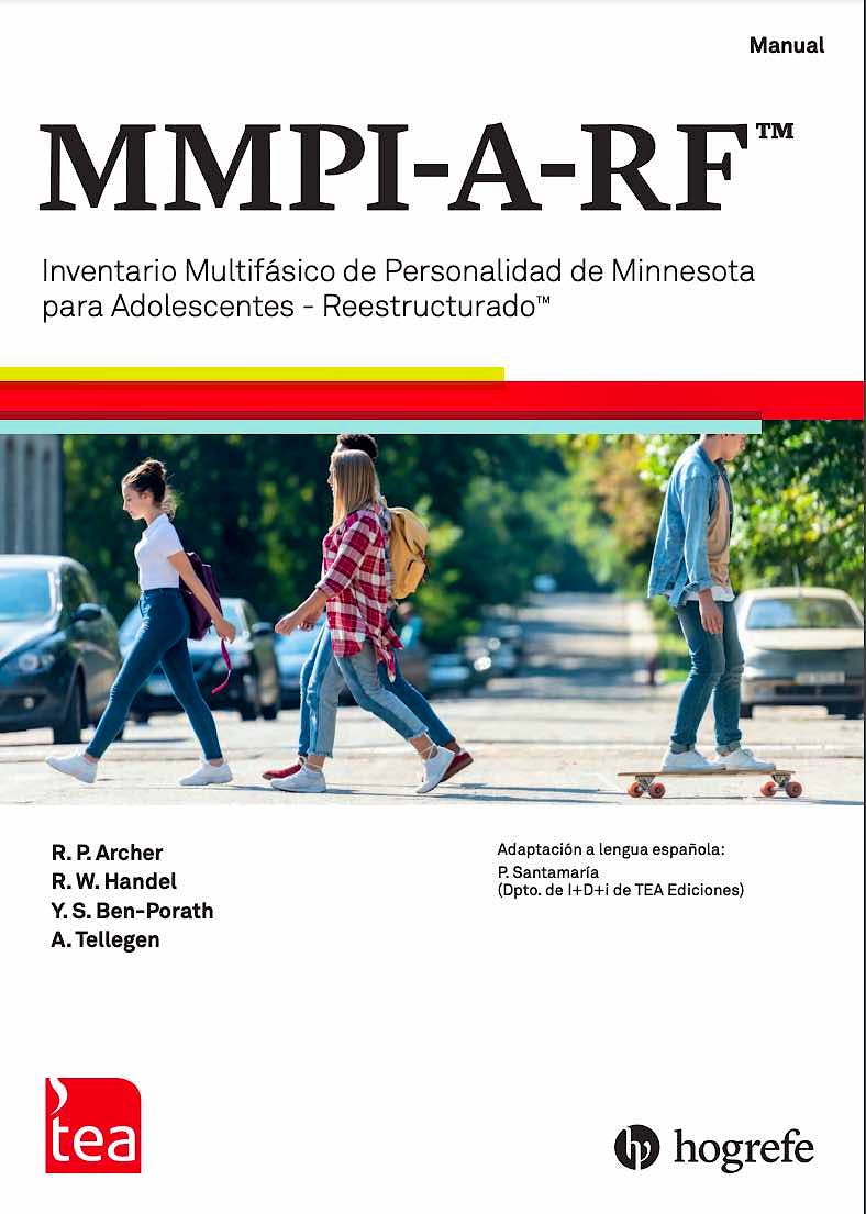 Portada del libro 9788418745034 MMPI-A-RF™ Inventario Multifásico de Personalidad de Minnesota para Adolescentes-Reestructurado™ (Manual, 10 Cuadernillos, Kit Corrección 25 usos)