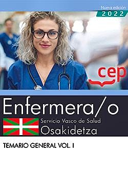 Portada del libro 9788419173829 Enfermera/o Servicio Vasco de Salud (OSAKIDETZA). Temario General, Vol. I