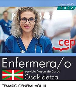Portada del libro 9788419173843 Enfermera/o. Servicio Vasco de Salud-Osakidetza. Temario General. vol.III