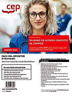 Portada del libro 9788419173898 Pack del Opositor/a. Enfermera/o. Servicio Vasco de Salud (OSAKIDETZA)