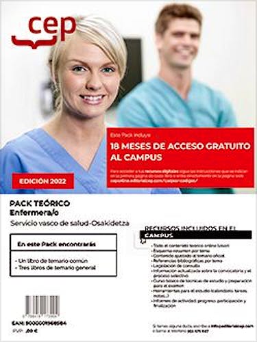 Portada del libro 9788419353757 Pack Teórico. Auxiliar Enfermería. Servicio Vasco de Salud-Osakidetza