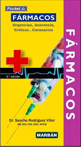 Portada del libro 9788419356185 Pocket de Fármacos. Urgencias, Anestesia, Críticos y Coronarios