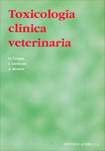 Portada del libro 9788420008271 Toxicología Clínica Veterinaria